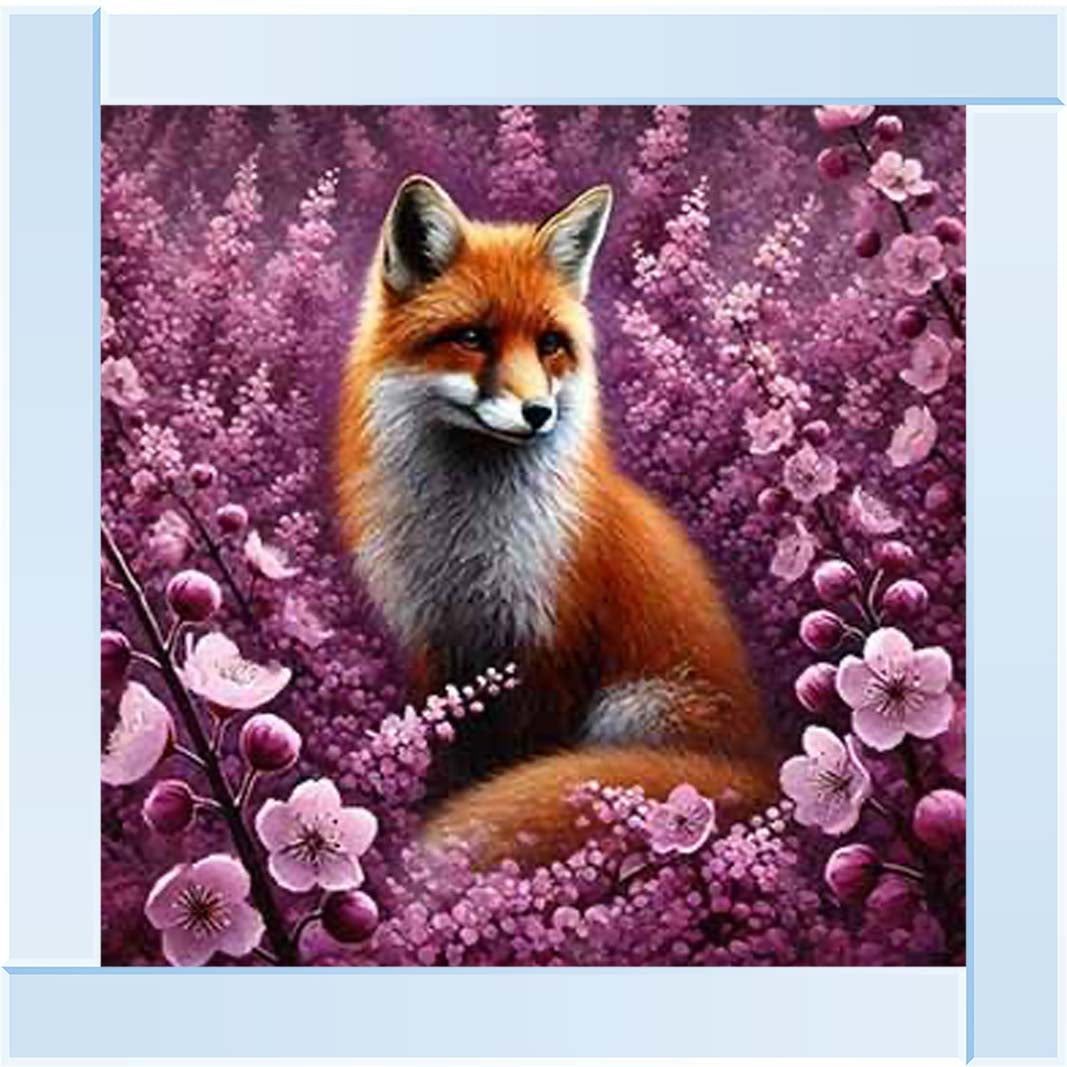 AN2215 Fox with Cherry blossom