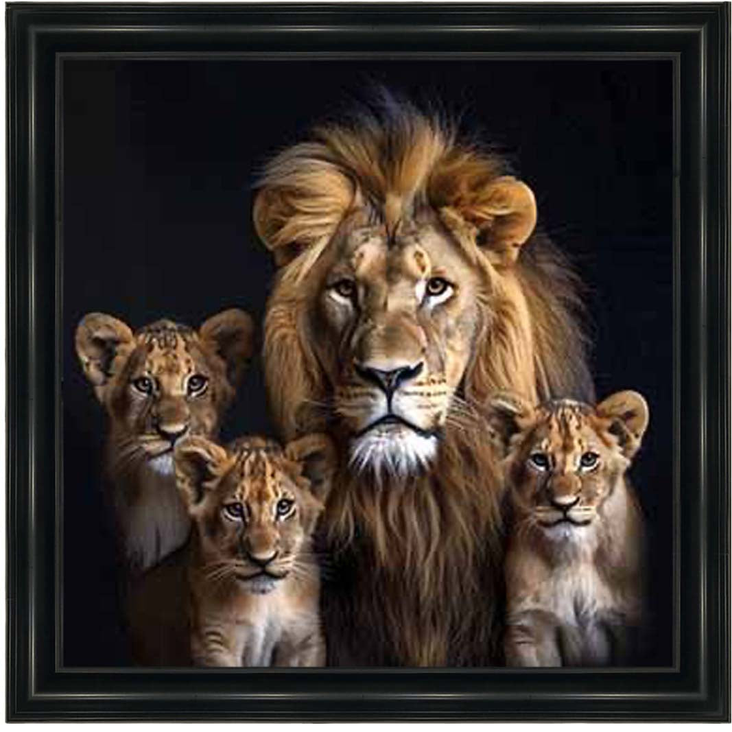 AN2218-C Three Cubs & Lion