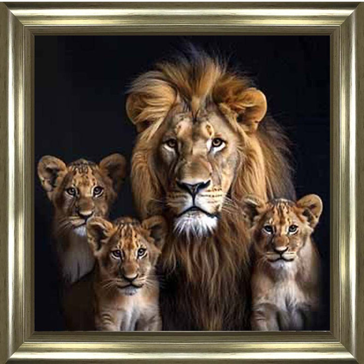 AN2218-C Three Cubs & Lion