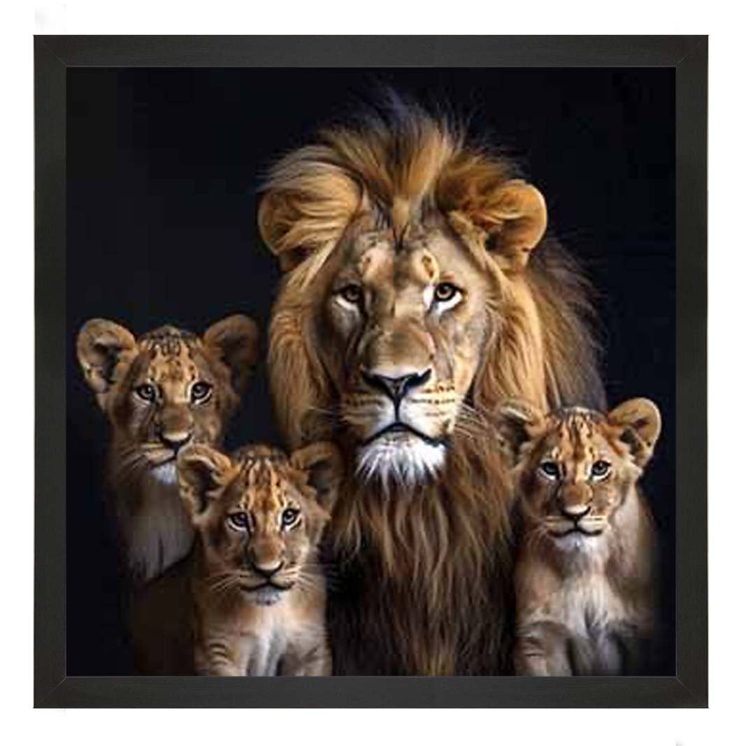 AN2218-C Three Cubs & Lion