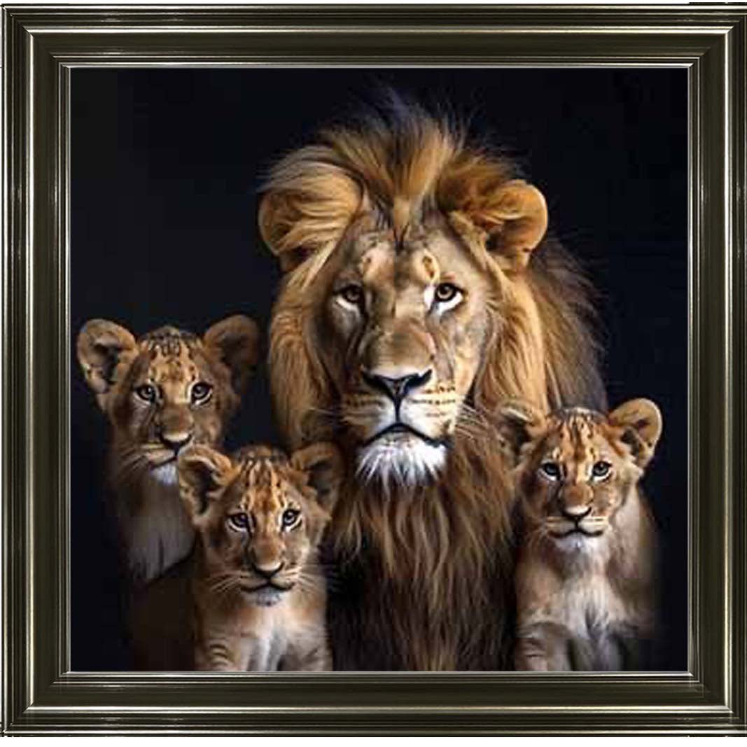 AN2218-C Three Cubs & Lion