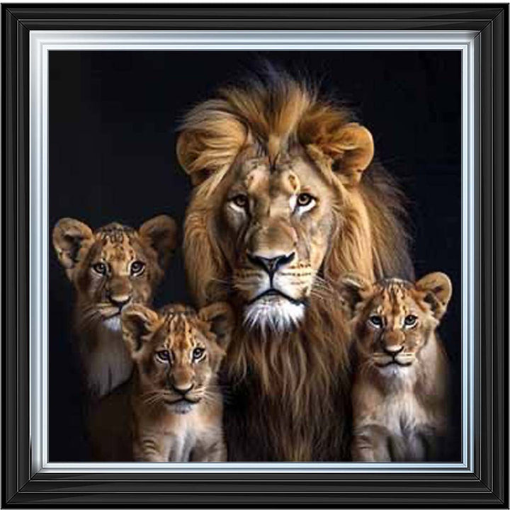 AN2218-C Three Cubs & Lion