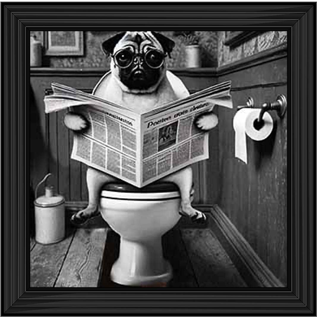 AN2235 Bulldog paper & Glasses