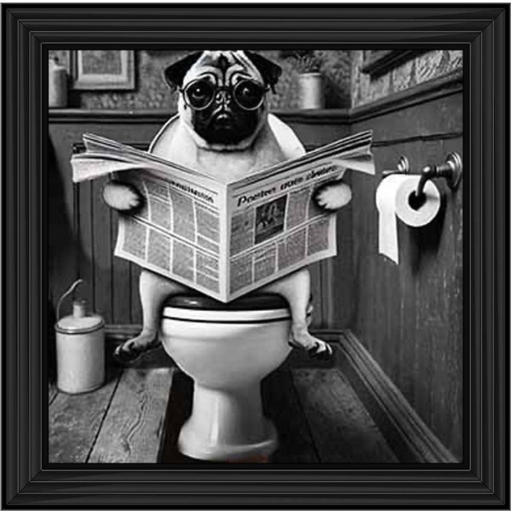 AN2235 Bulldog paper & Glasses