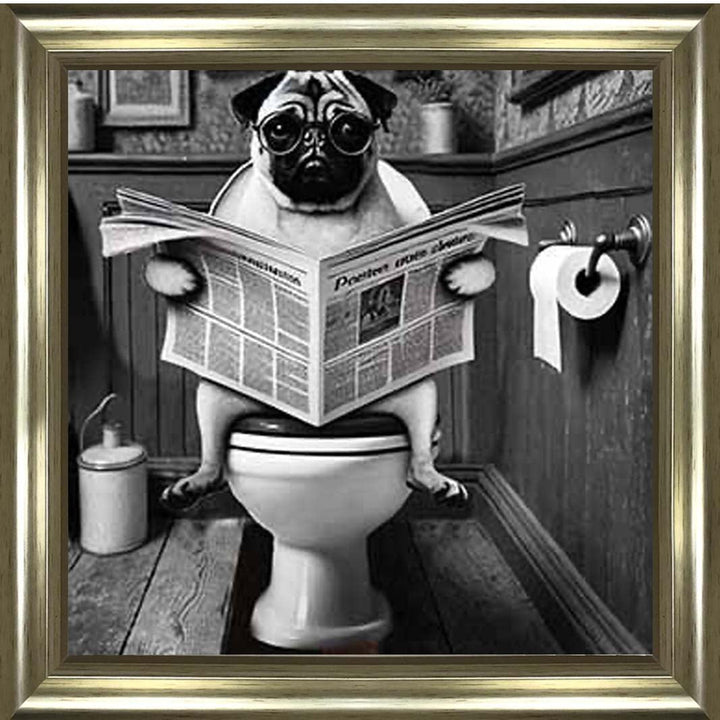 AN2235 Bulldog paper & Glasses