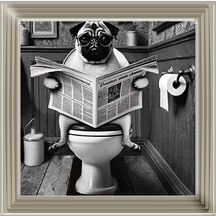 AN2235 Bulldog paper & Glasses