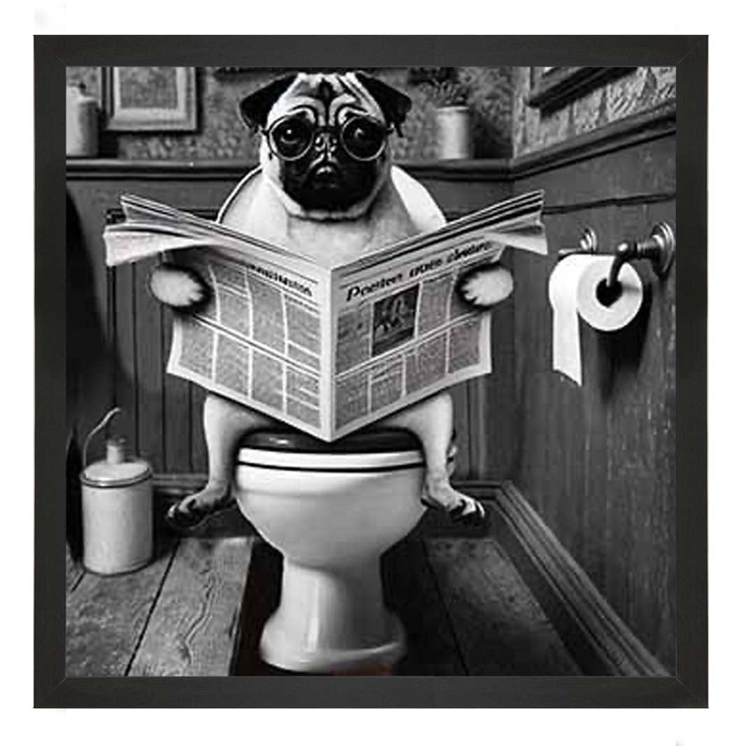 AN2235 Bulldog paper & Glasses
