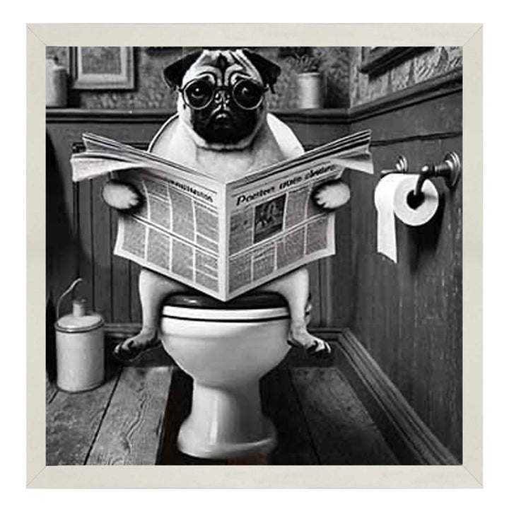 AN2235 Bulldog paper & Glasses