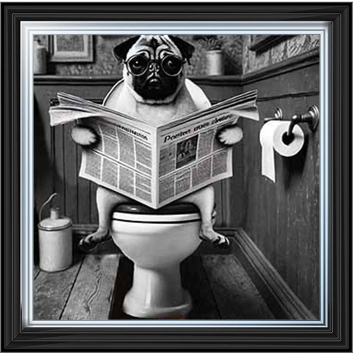 AN2235 Bulldog paper & Glasses