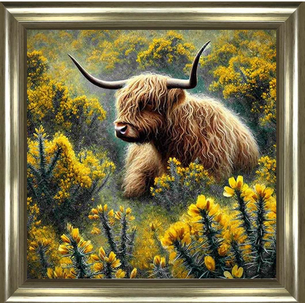 AN2239 Yelllow Grose Highland Coo