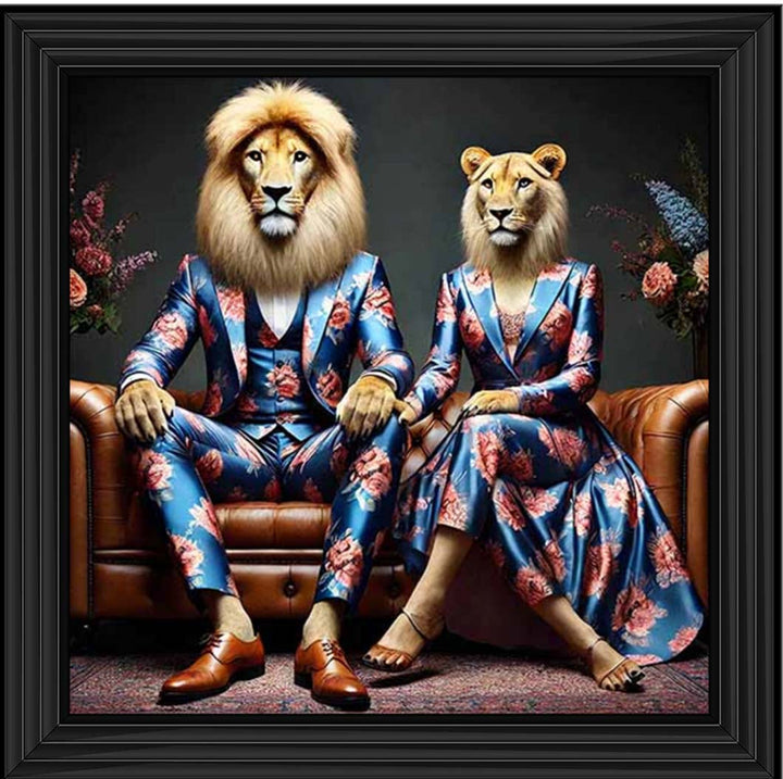 AN2259 Lion Couple Act As Human