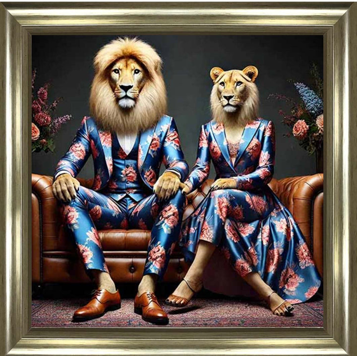 AN2259 Lion Couple Act As Human