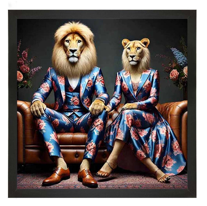 AN2259 Lion Couple Act As Human