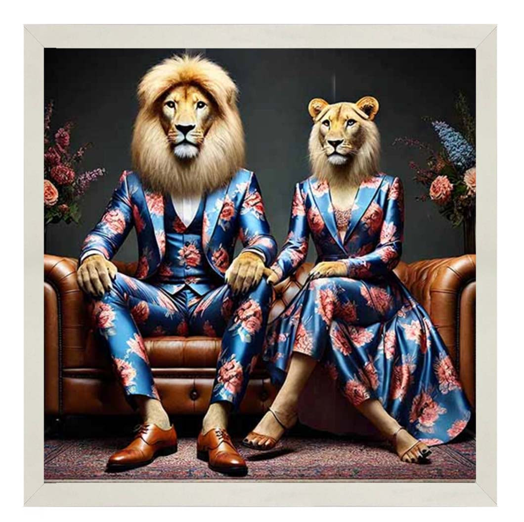 AN2259 Lion Couple Act As Human