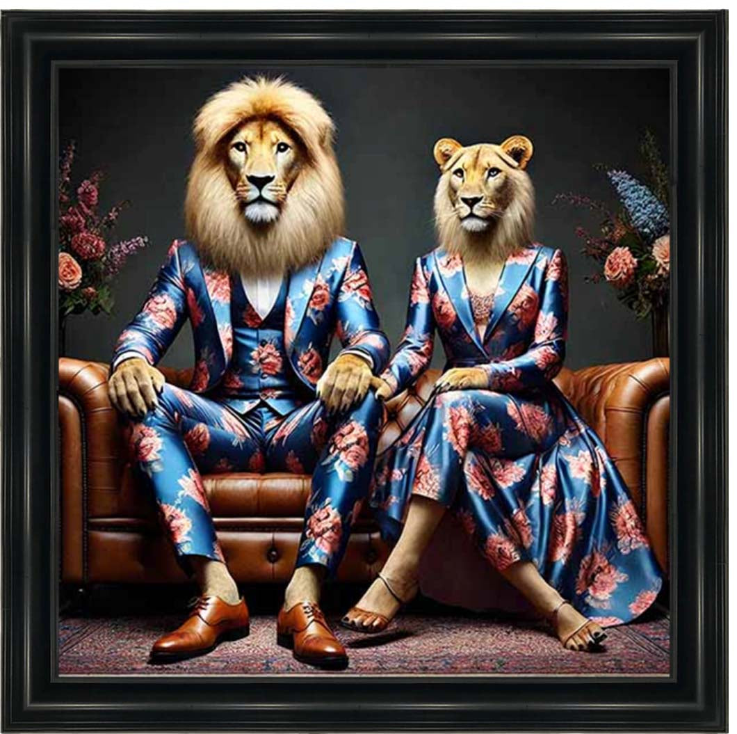 AN2259 Lion Couple Act As Human