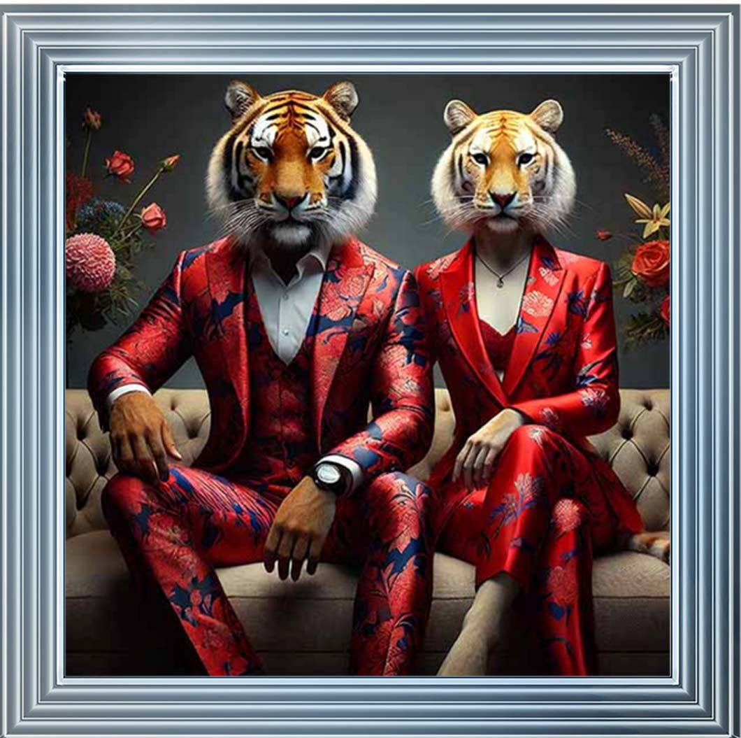 AN2262 Tiger Couple Act As Human