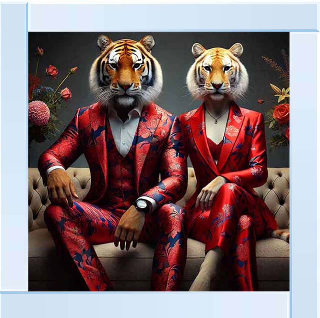 AN2262 Tiger Couple Act As Human