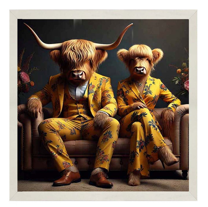 AN2263 Cow Couple Act As Human