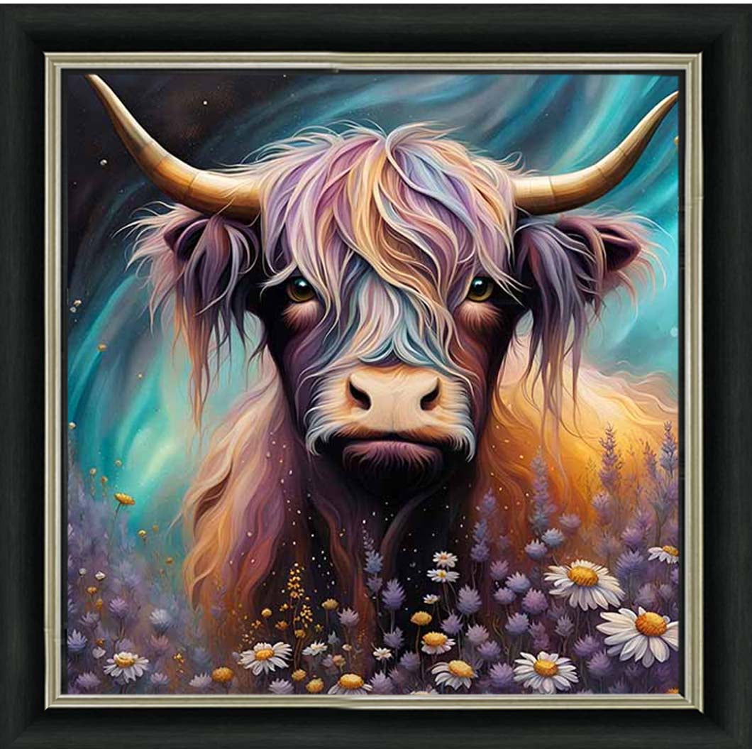 AN2264 Cow in White Flowers