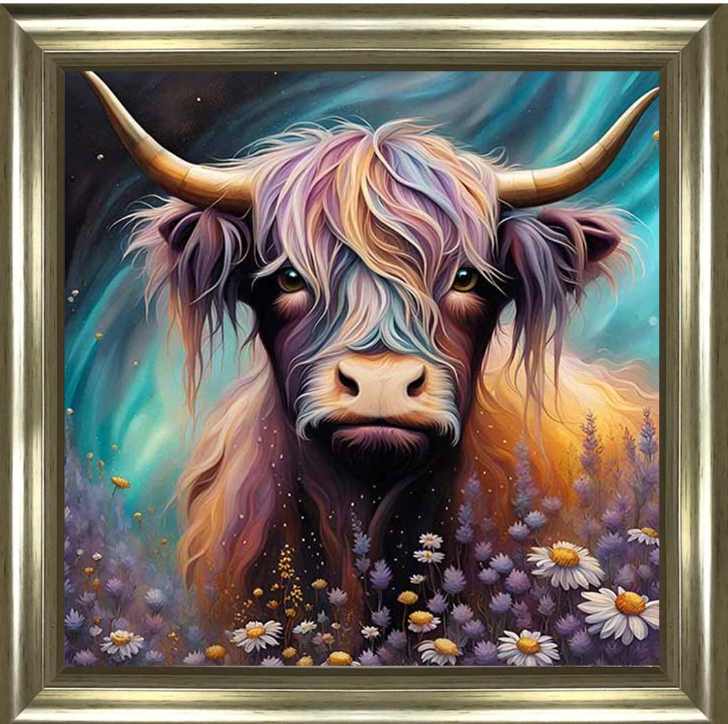 AN2264 Cow in White Flowers