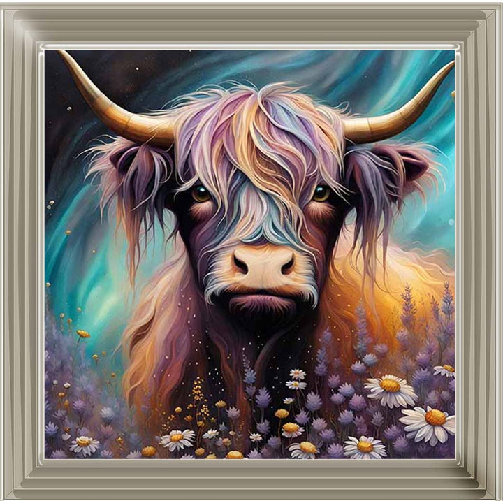 AN2264 Cow in White Flowers