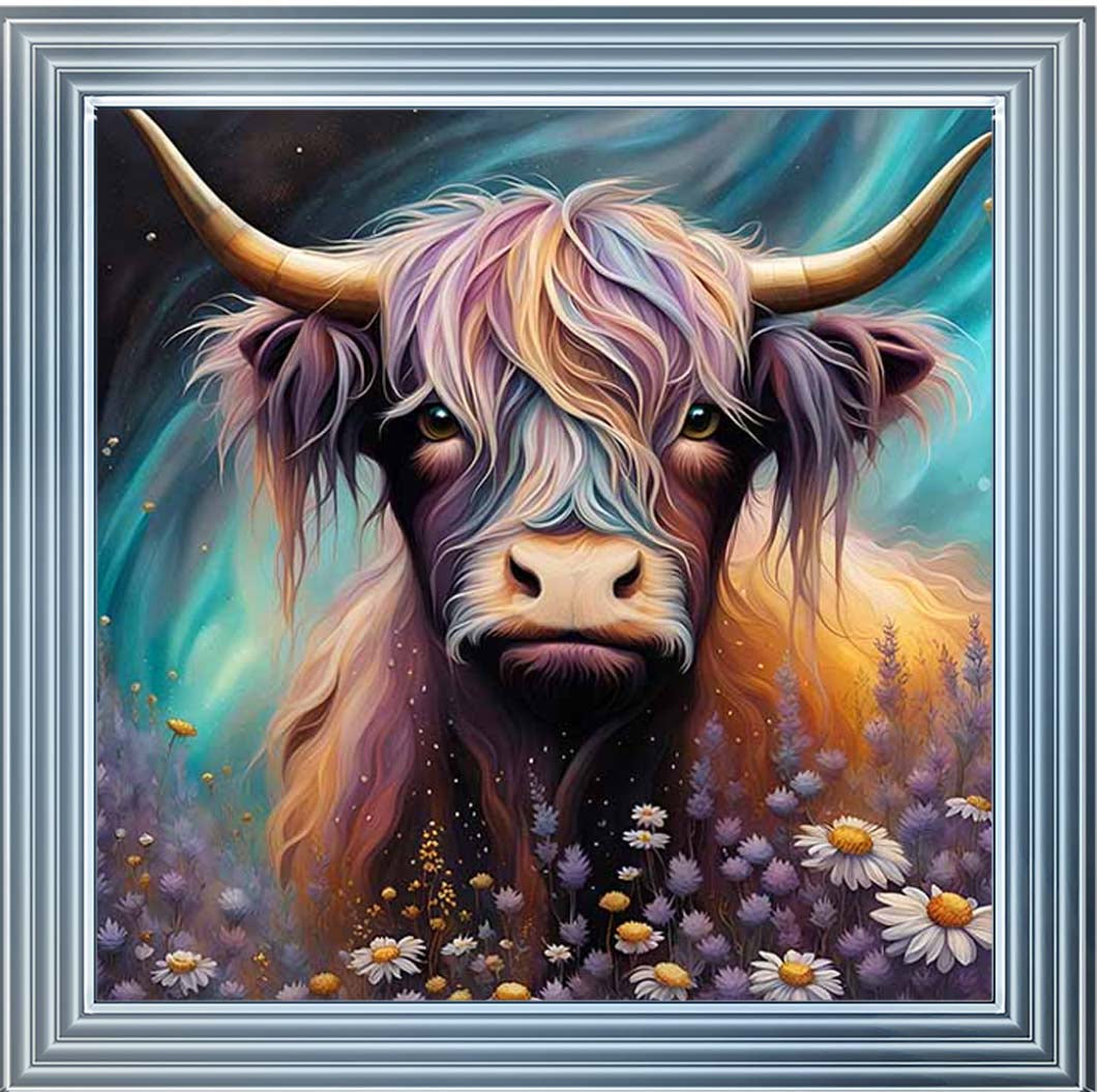 AN2264 Cow in White Flowers