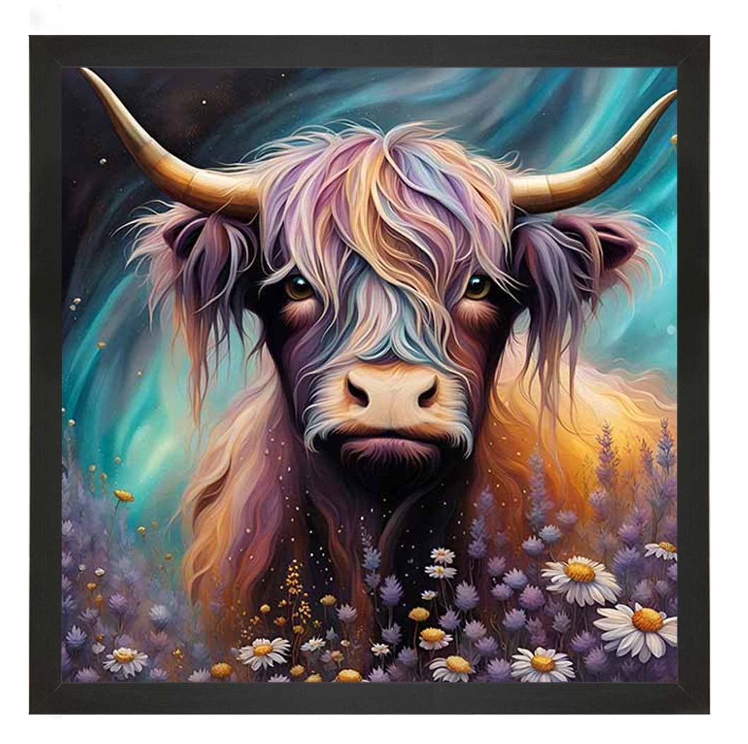 AN2264 Cow in White Flowers