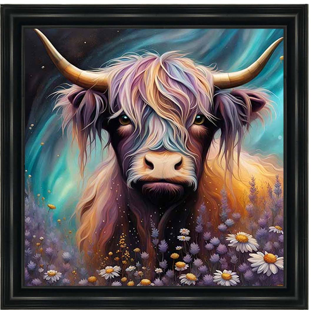 AN2264 Cow in White Flowers