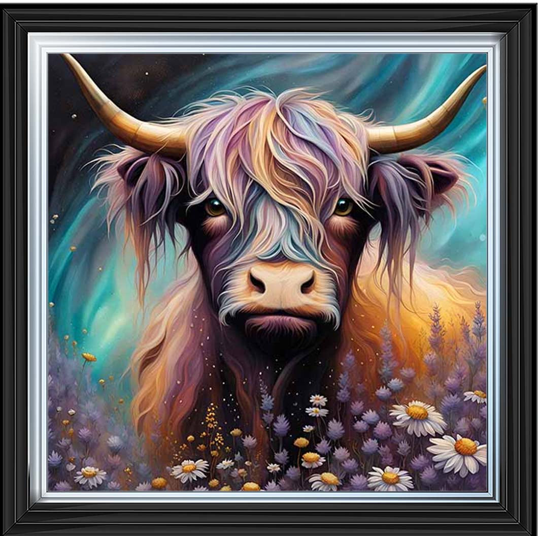 AN2264 Cow in White Flowers