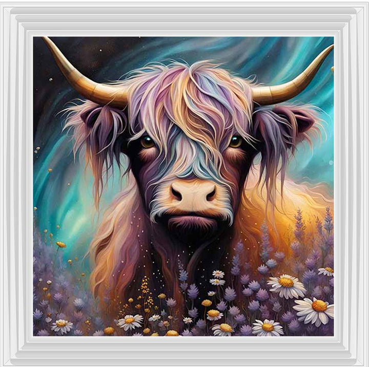 AN2264 Cow in White Flowers