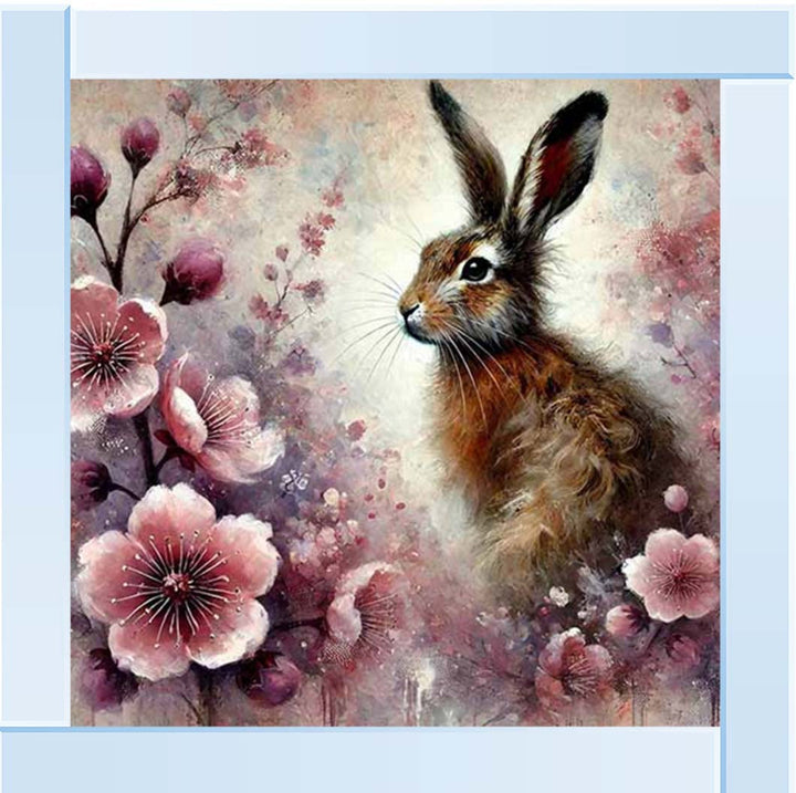 AN2276 Rabbit pink Flowers