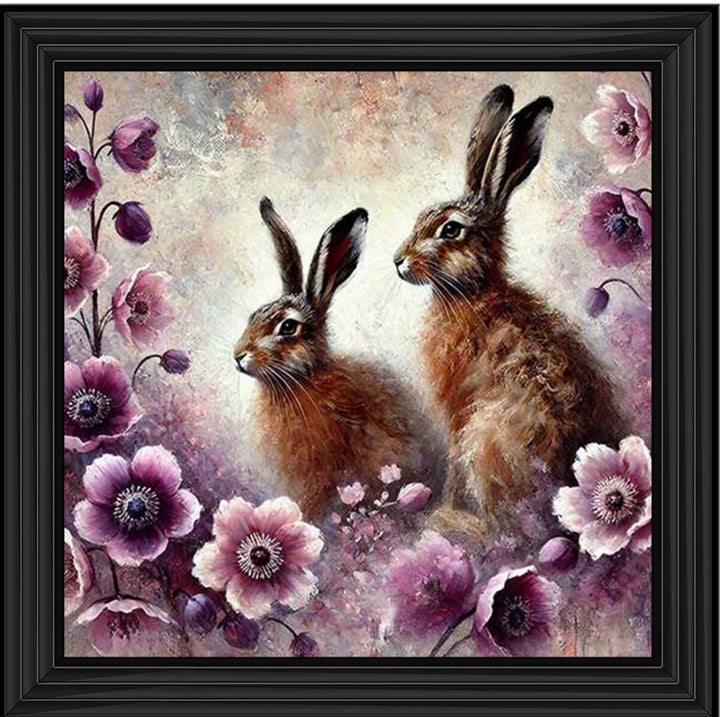 AN2277 Twin Bunny Pink Flowers