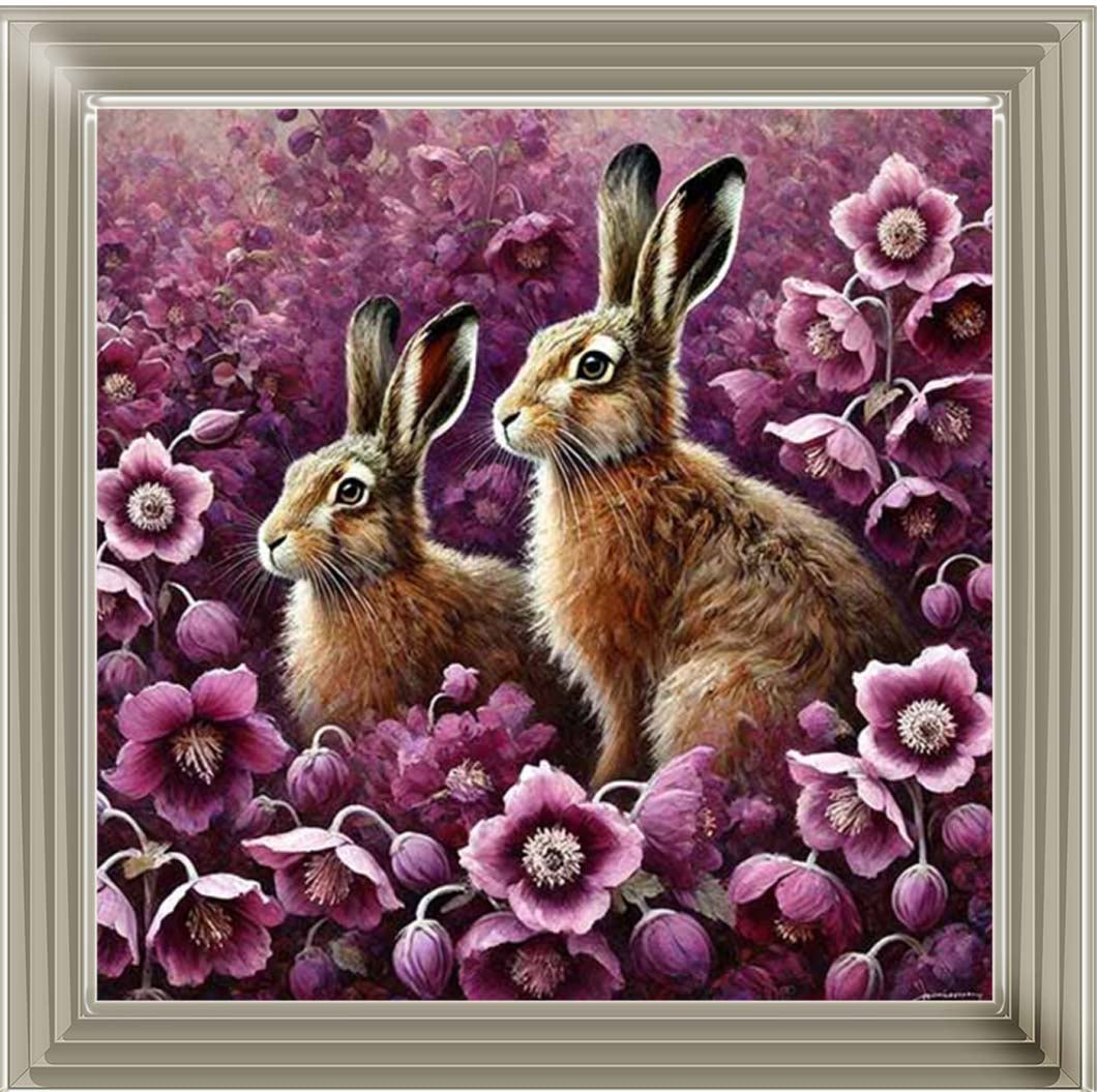 AN2278 Twin Bunny Pink Field