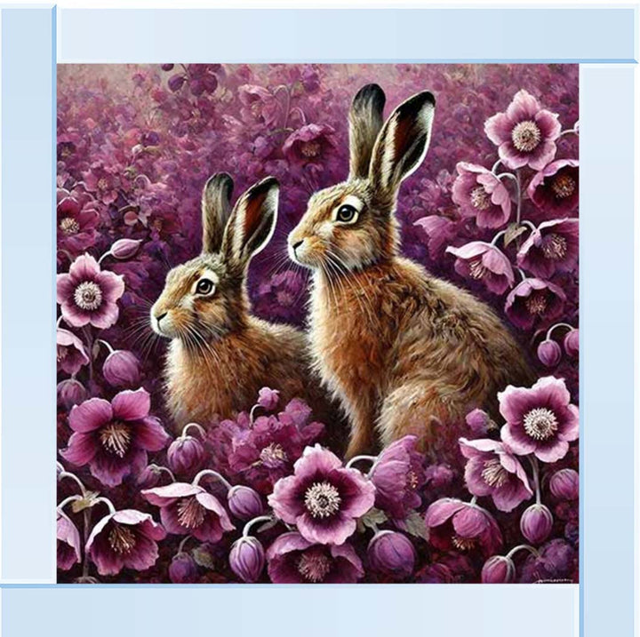 AN2278 Twin Bunny Pink Field