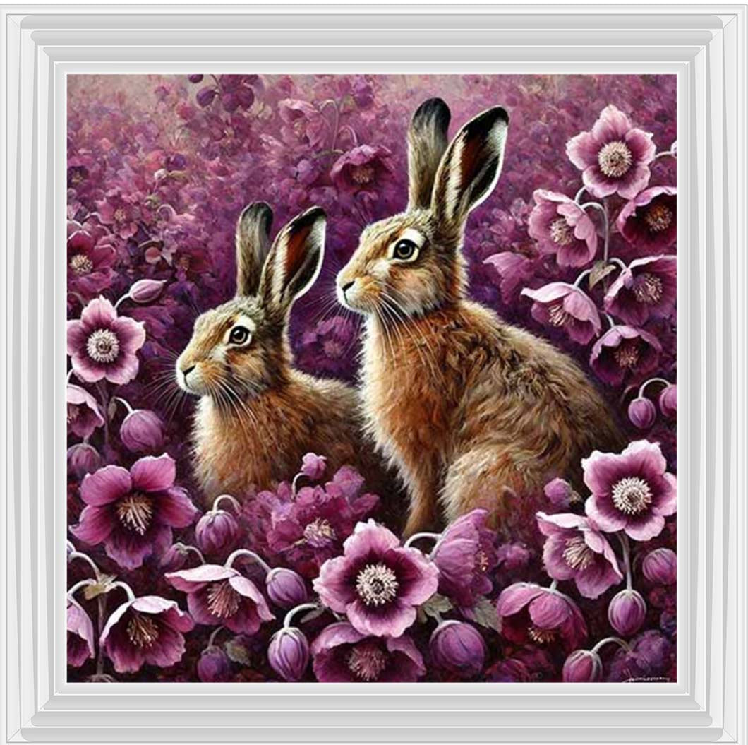 AN2278 Twin Bunny Pink Field