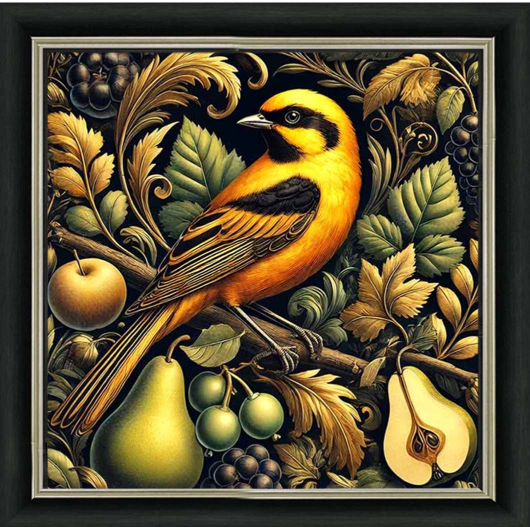 AN2282-BO Orange Bird Loves Pears