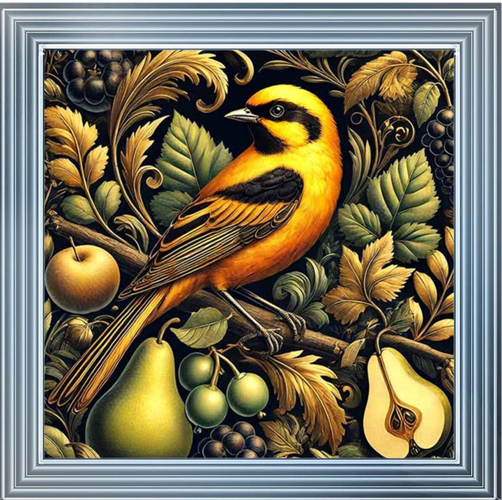 AN2282-BO Orange Bird Loves Pears