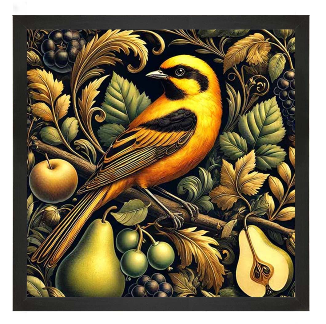 AN2282-BO Orange Bird Loves Pears