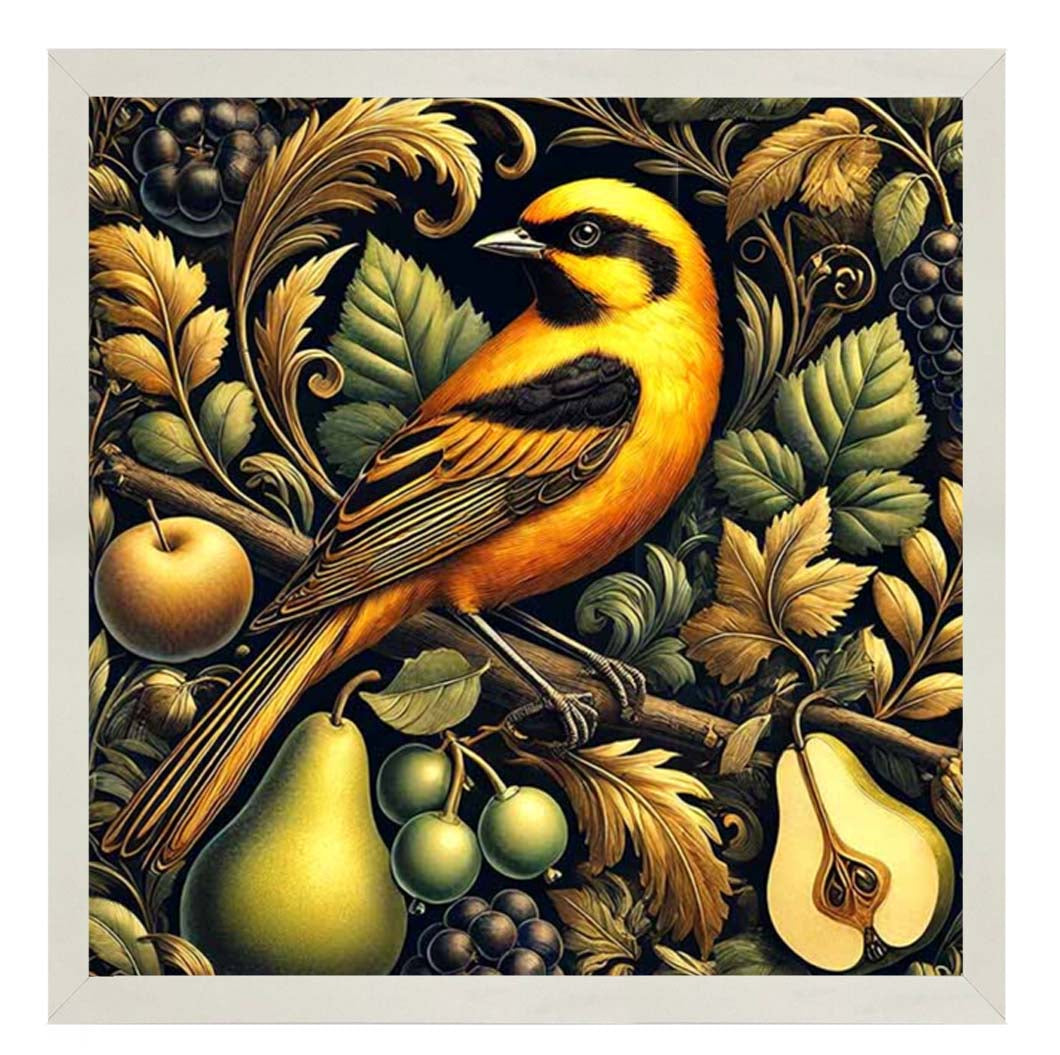 AN2282-BO Orange Bird Loves Pears