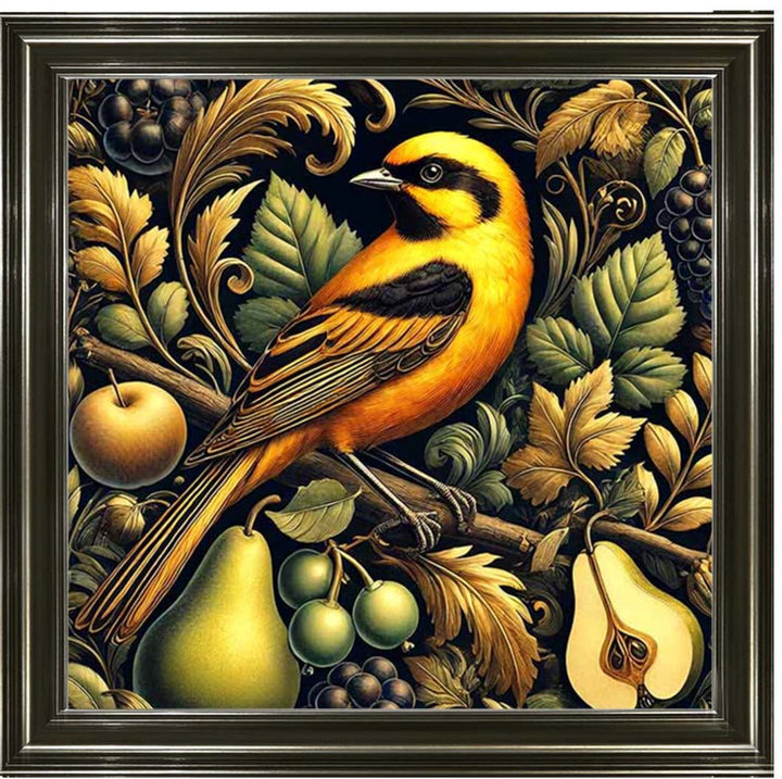 AN2282-BO Orange Bird Loves Pears
