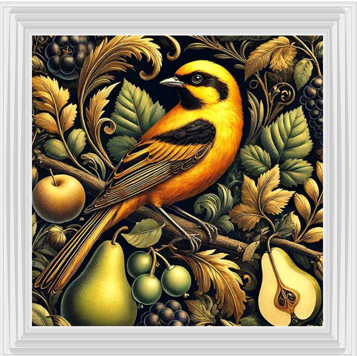 AN2282-BO Orange Bird Loves Pears