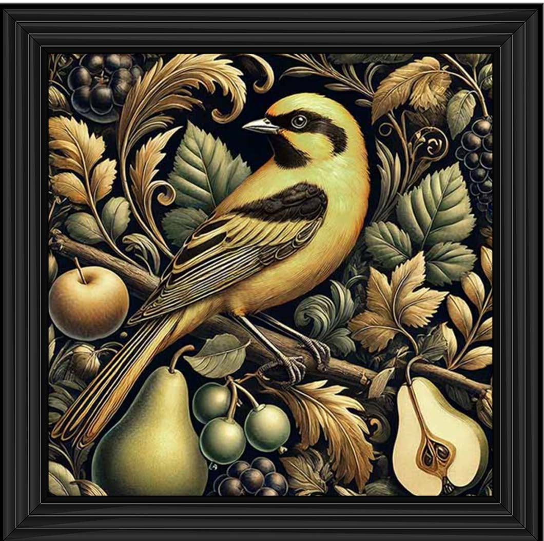AN2282-DO Yellow Bird Loves Pears||