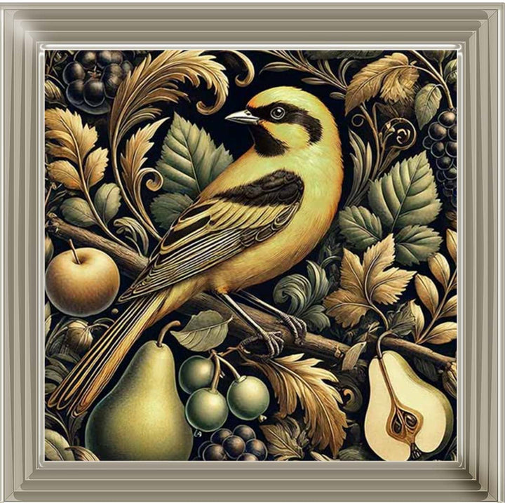 AN2282-DO Yellow Bird Loves Pears||