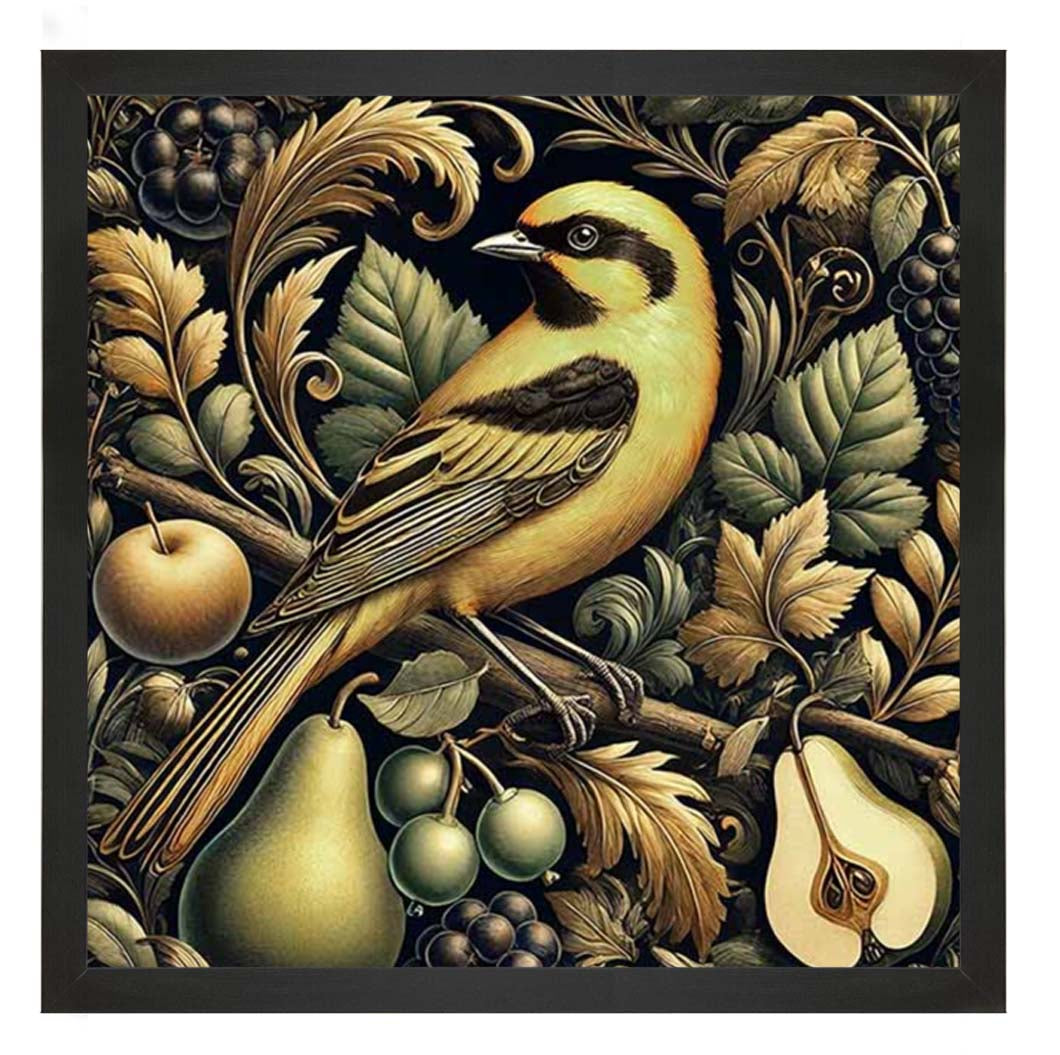AN2282-DO Yellow Bird Loves Pears||