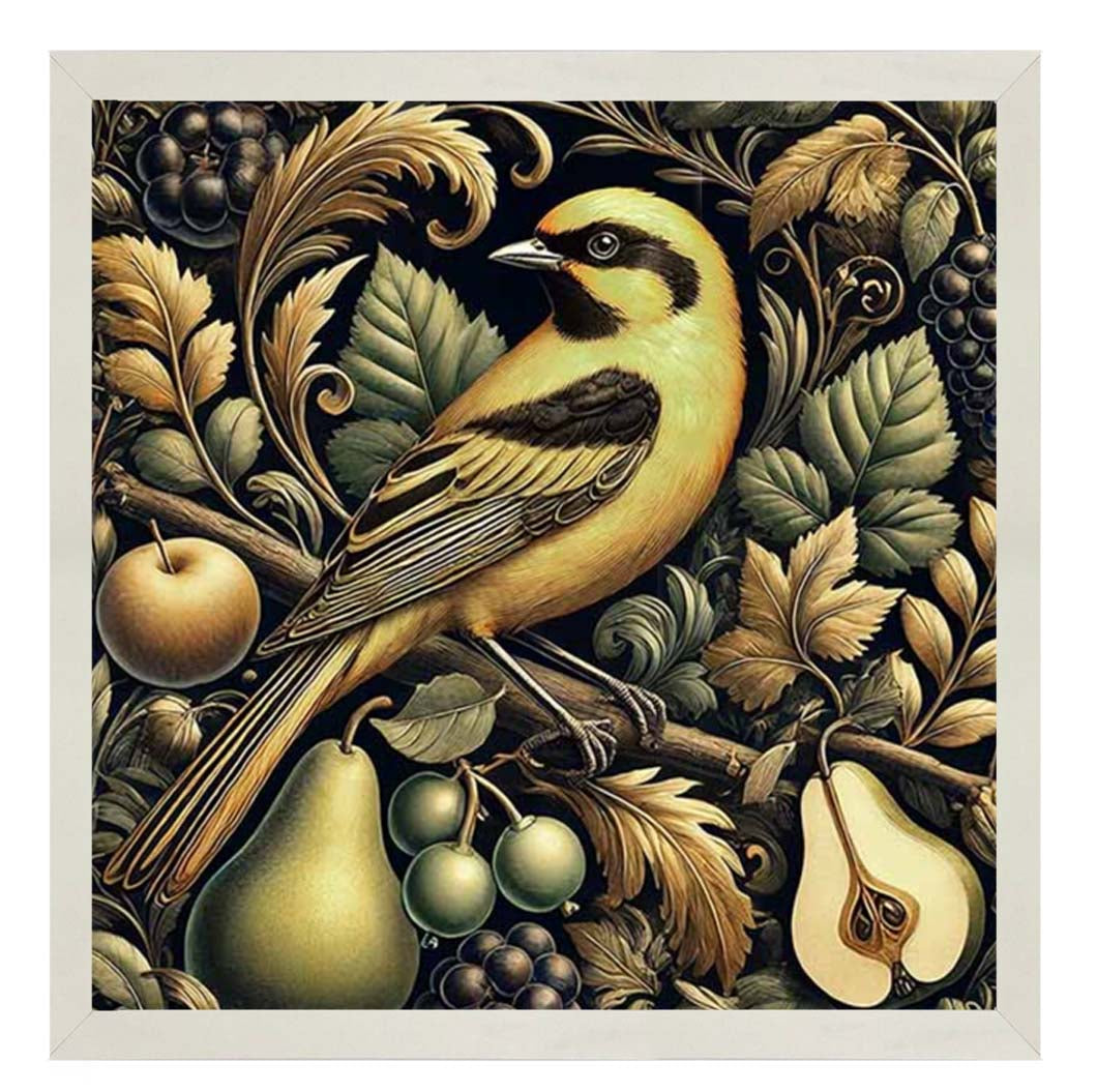 AN2282-DO Yellow Bird Loves Pears||