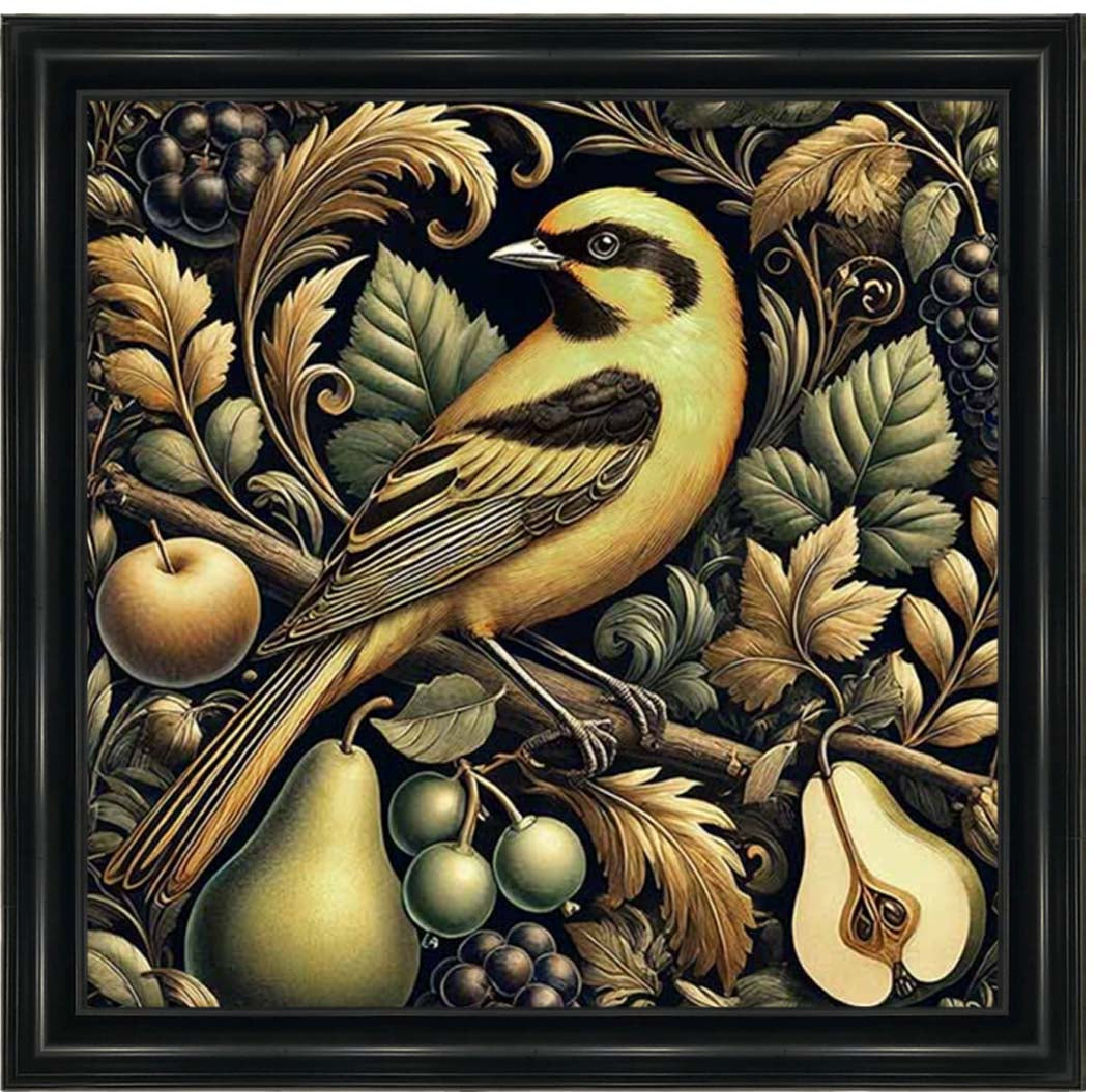 AN2282-DO Yellow Bird Loves Pears||