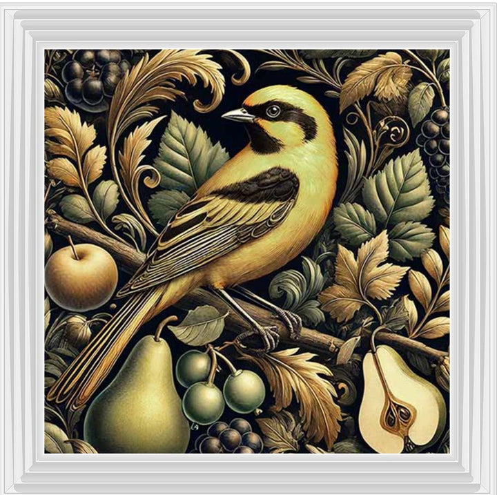 AN2282-DO Yellow Bird Loves Pears||