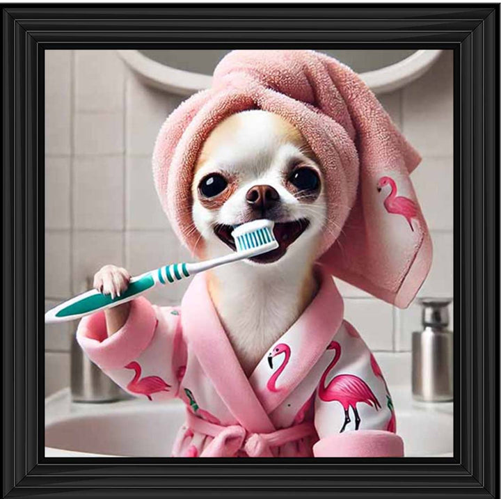 AN2285 Chihuahua Brushing Teeth