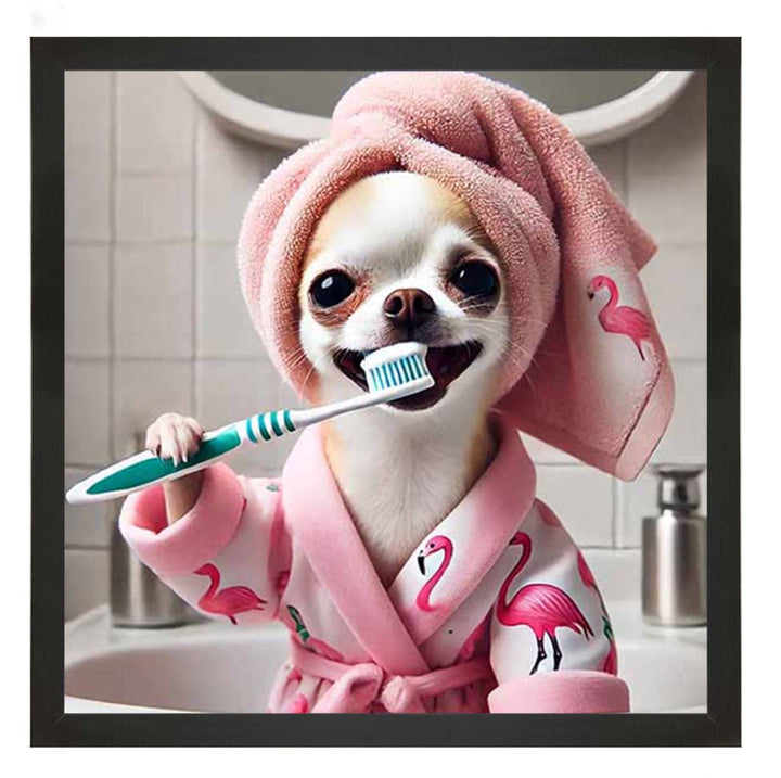 AN2285 Chihuahua Brushing Teeth