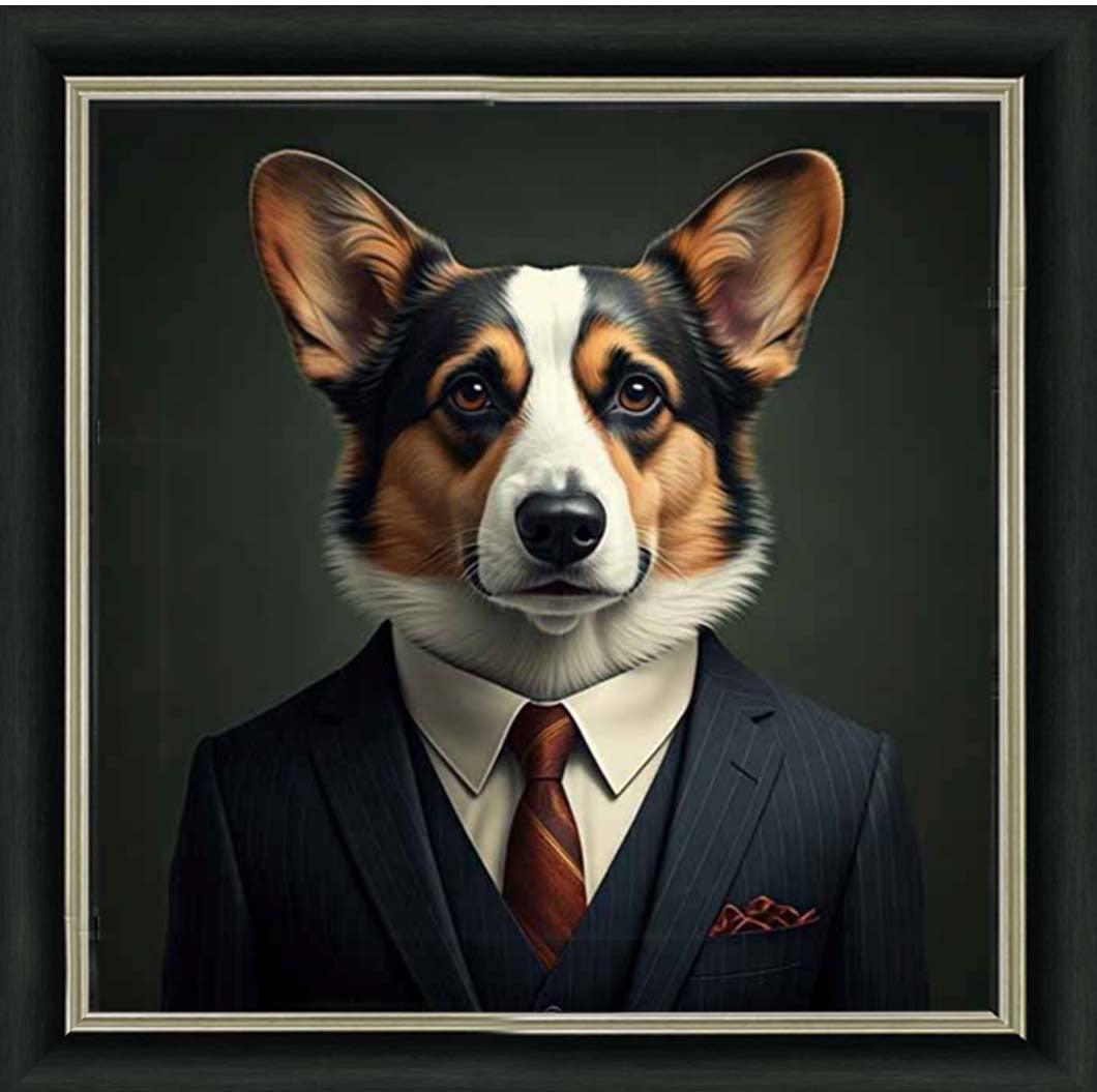 AN2296 Dog Wearing Suit